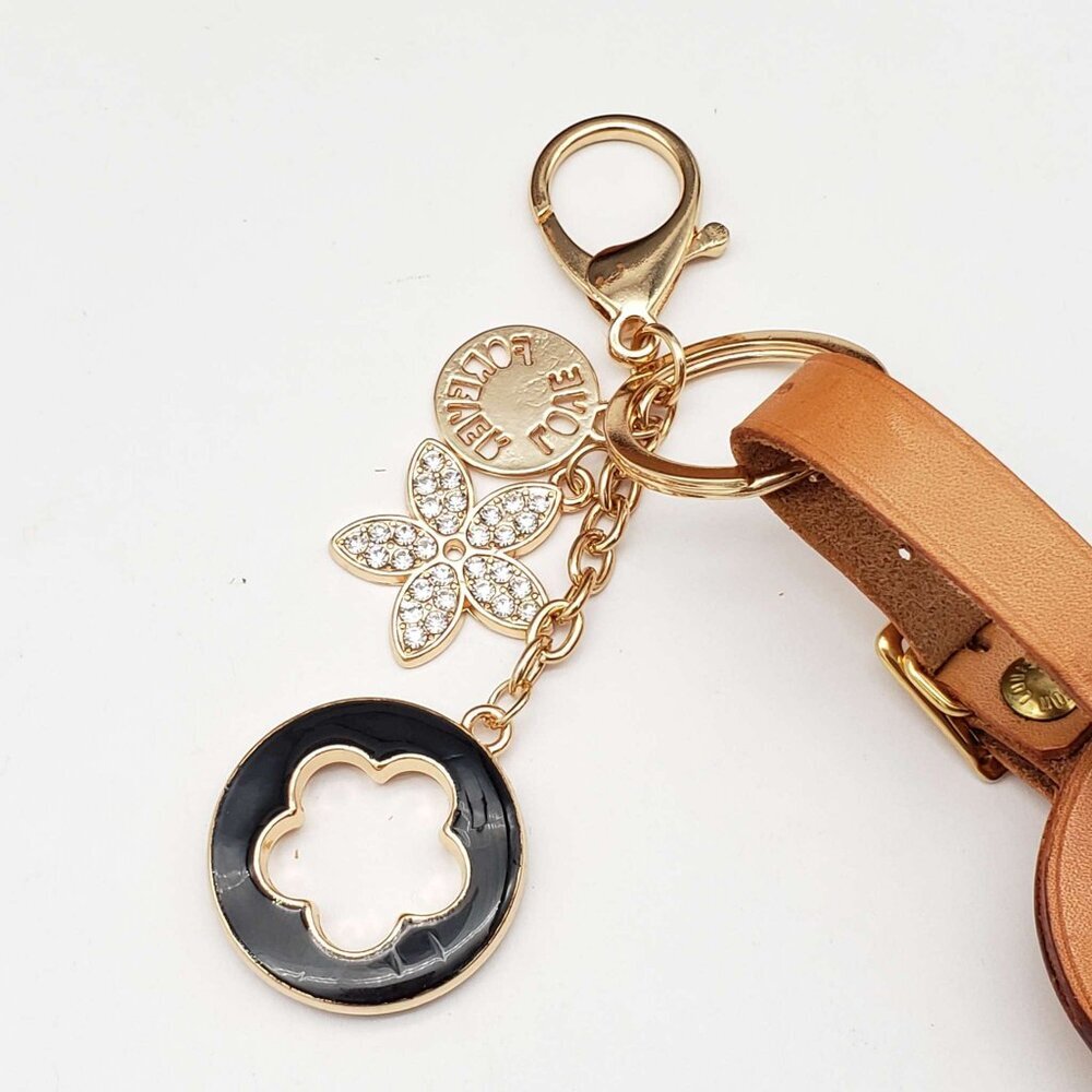 Authentic Louis Vuitton Luggage tag with Unbranded Keychain, Keycharm - Picture 5 of 8